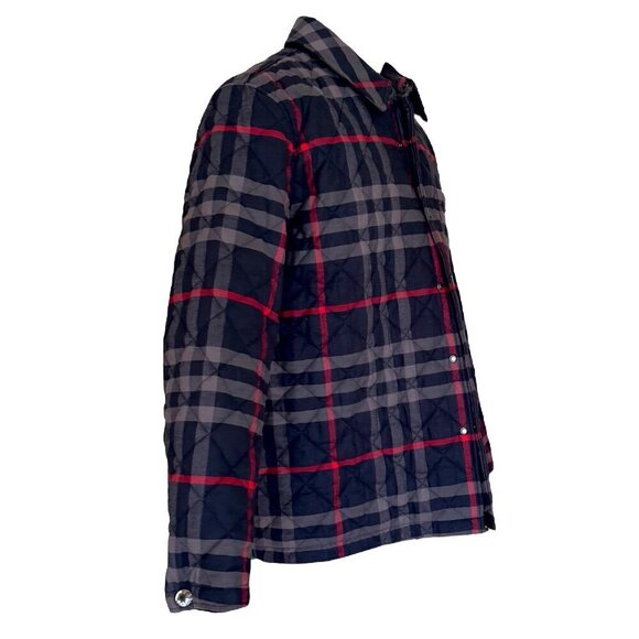 Burberry Forres Men's Navy IP Check Organic Cotton Jacket, Runs large, S, M, L - Picture 3 of 12
